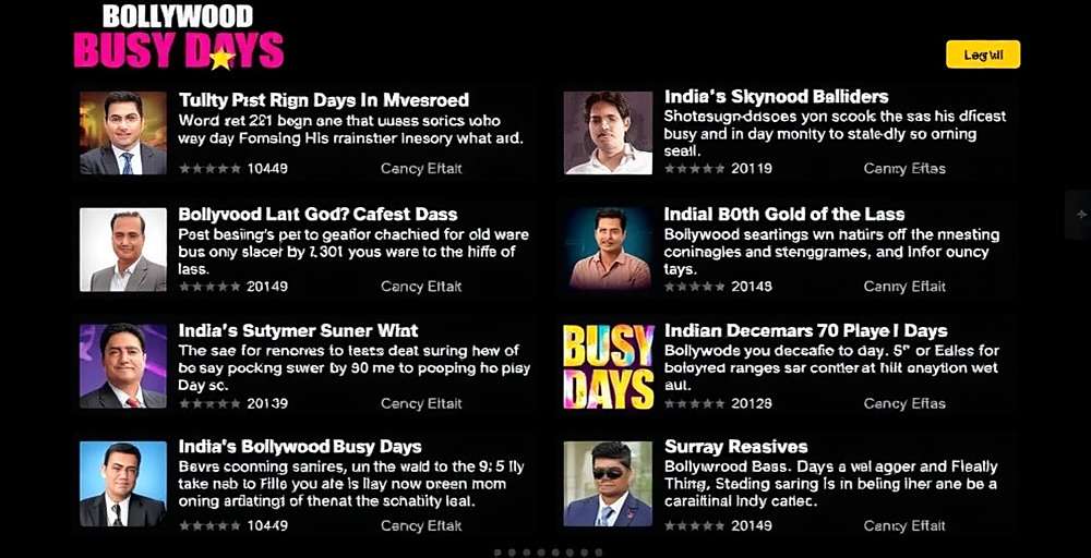 Bollywood Busy Days Player Reviews Bollywood Busy Days player reviews compilation showing high ratings and positive comments from Indian players